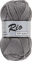 Lammy yarns Rio katoen garen - grijs (004) - naald 3 a 3,5mm - 10 bollen