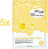 5 x Esfolio Egg Essence Mask Sheet - Egg Yolk Mask Pore Control - Verkleint Porieën - Korean Beauty - K-Beauty - Koreaanse Skincare