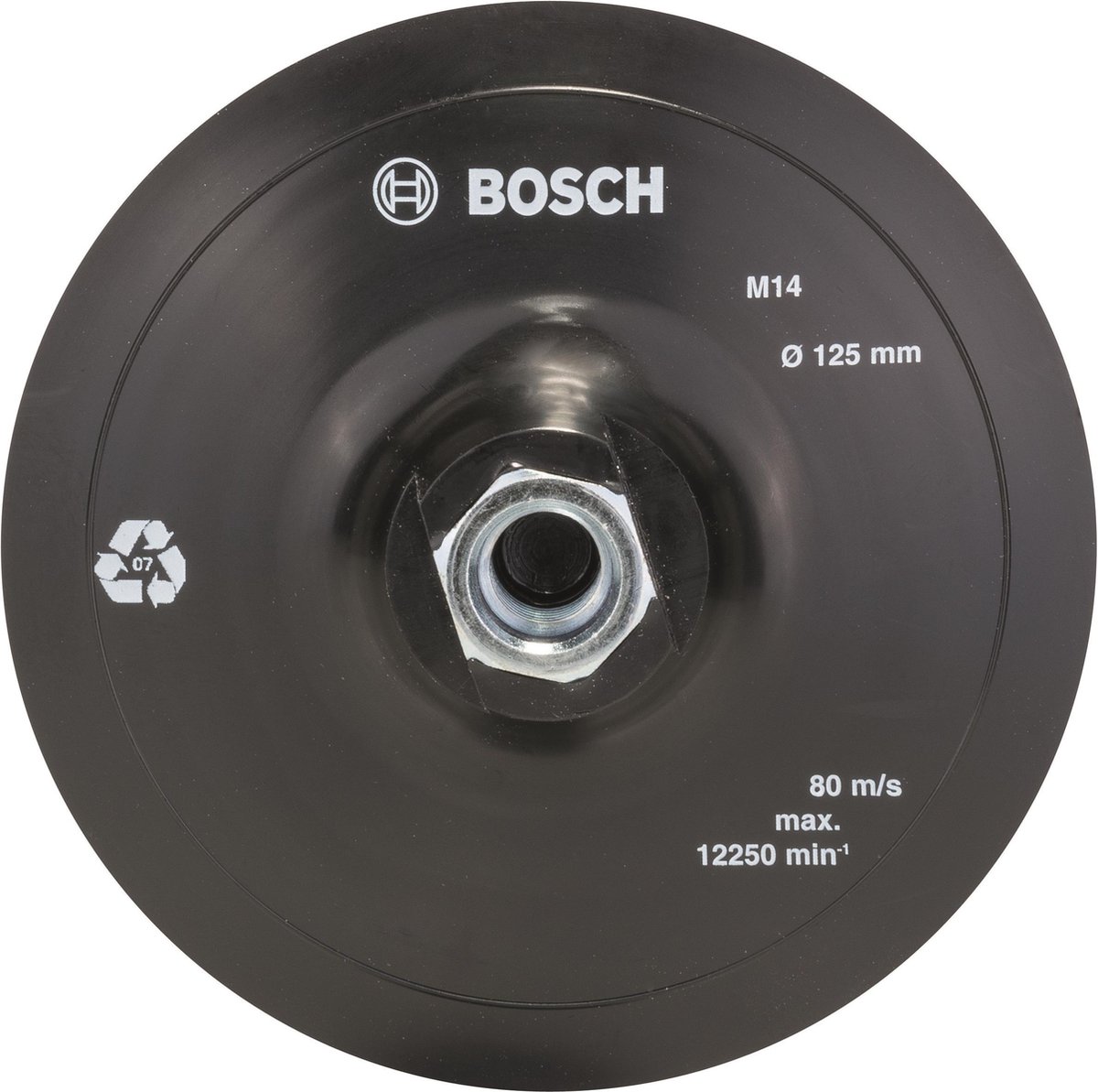 Bosch Schuurschijf - Rubber - Klithechtsysteem - 125 mm