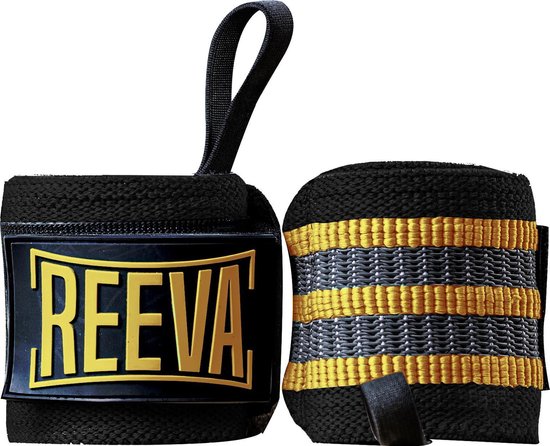 Reeva Wrist Wraps Goud - Wrist Wraps geschikt voor Fitness, Crossfit en Krachttraining - Wrist Wraps voor Heren en Dames - reeva