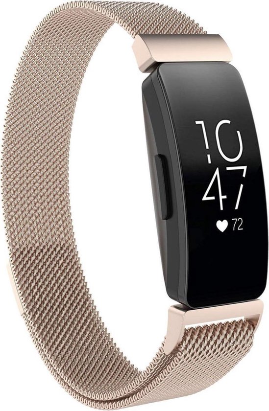 Milanees Bandje - Champagne - Voor Fitbit Inspire en Inspire HR
