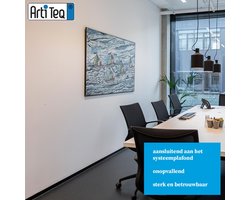 Schilderij ophangsysteem-schilderijophangsysteem-Artiteq-plafondophangsysteem-zwart ophangsysteem-12 METER (inclusief haken en koorden) 9.6833S