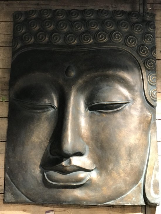 SENSE Boeddha wand paneel - Schilderij Boeddha - Wand decoratie - decoratie -... | bol.com