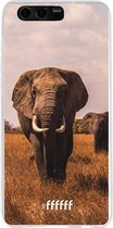 Honor 9 Hoesje Transparant TPU Case - Elephants #ffffff