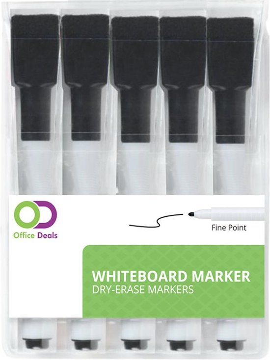 Magnetische whiteboard stiften inclusief zwart |