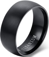 Schitterende Titanium Zwarte Ring | Damesring | Herenring