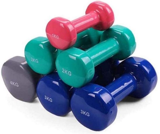 klep Gom vergroting 2x Pro 2KG Dumbells - Gewichten - Dumbell Set - Dumbbells - Fitness -  Halters - Halter... | bol.com