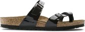 Birkenstock Mayari Dames Slippers Black Patent Narrow-fit | Zwart | Imitatieleer | Maat 46 | 071093
