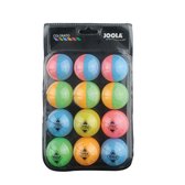 Tafetennisbal | Set van 12 gekleurde tafeltennisballen | Joola  | Tafeltennisballen