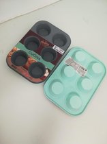 Bakplaat voor cupcakes - mintgroen - 2 stuks