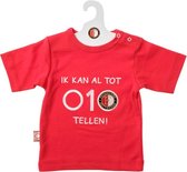 Feyenoord Baby T-Shirt KM 010 Tellen, rood (56-62)