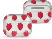 Coverz AirPods pro hoesje Aardbei - AirPods pro hard case Strawberry