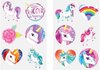 foto van Tattoos kinderen – Eenhoorn Unicorn - Vlinders - Zeemeermin - Tijdelijke tattoo jongens en meisjes - 36 stuks - plak tattoos