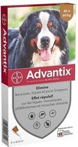 ADVANTIX 6 antiparasitaire pipetten - Voor zeer grote honden van 40 tot 60 kg - 6 x 6 ml