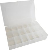 Boîte d'assortiment / boîte de rangement / boîte de collecte 18 compartiments
