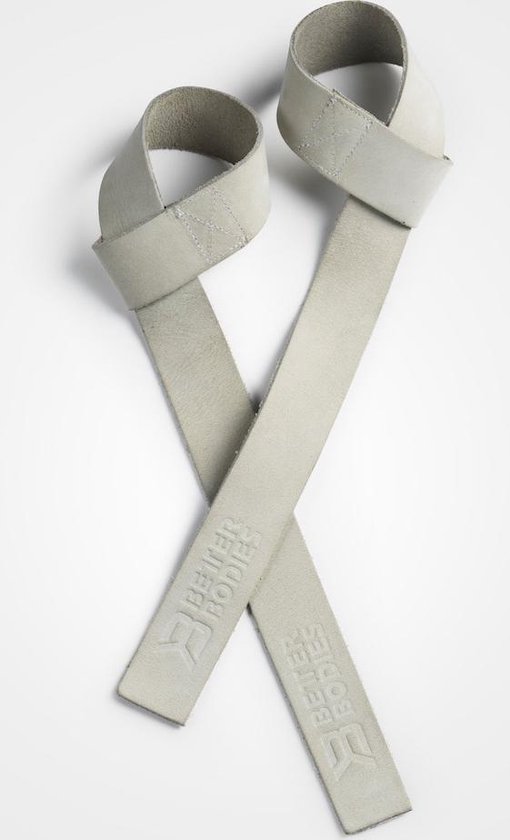 Lifting straps powerlifting deadlift leer wit Better bodies bol