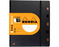 Rhodia ExaBook – A4+ Zwart Geruit