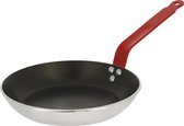 De Buyer Choc HACCP Koekenpan met Rood Handvat - Ø 20cm - Aluminium.