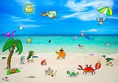 Kinder poster 'Strand en Zee avontuur'