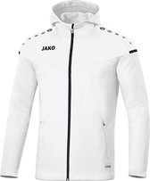 Jako Champ 2.0 Jas Met Capuchon Wit Maat M