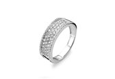 Velini jewels -R978W-50 -Ring -925 Zilver gerodineerd -Cubic Zirkonia