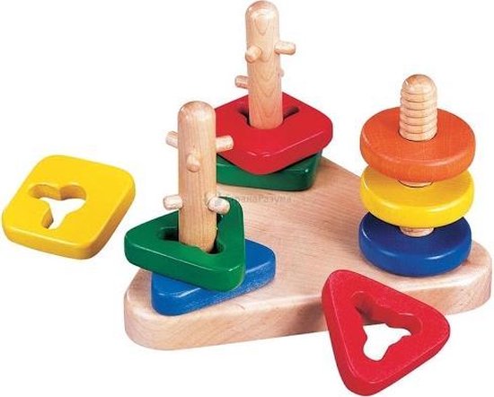 Gogo Toys Turn-N-Sort houten educatieve speelset - leeftijd 2+ jaar
