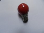 Kogellamp b22 fitting rood ca 25 watt