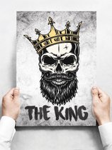 Wandbord: The King! - 30 x 42 cm