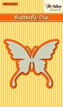 HSDJ004 - Hobby solutions Die Cut - Butterfly-1 - snijmal vlinder silhouet