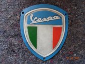 Vespa muurbord ovaal gietijzer reclame