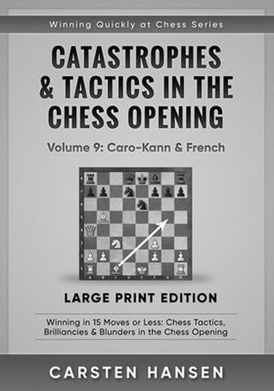 Winning Quickly at Chess Series - Large Print- Catastrophes  ... - cover