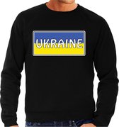 Oekraine / Ukraine landen sweater zwart heren L