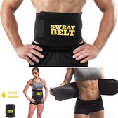 Sauna belt – Waist trainer – Waist shaper – Afslank band – Corset – Zweetband – Sweat belt – Afslankband – Buikband - Zwart - M