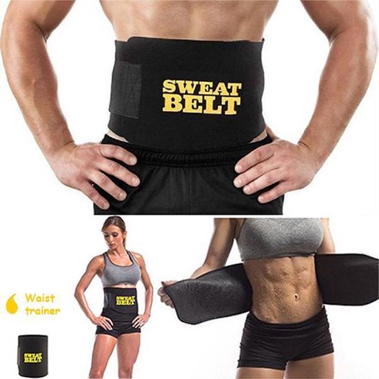 Sauna belt – Waist trainer – Waist shaper – Afslank band – Corset – Zweetband – Sweat belt – Afslankband – Buikband - Zwart - M - Dutch Product Supply