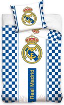 Real Madrid dekbedovertrek Blauw 1-persoons (140x200 cm + 1 sloop) (blocks all over)