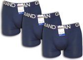 Grand Man Boxershort 3-PACK 5005 maat M / Donker Blauw