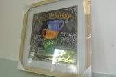 3D schilderij Koffie koppen groen