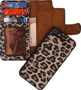 Bestcases Luipaard 2 in 1 Leer Bookstyle Hoesje voor iPhone 8 - iPhone SE 2020