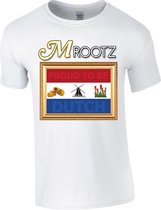 Gildan Mrootz Proud Dutch T-Shirt Bedrukt (DTG print) Unisex T-shirt XL