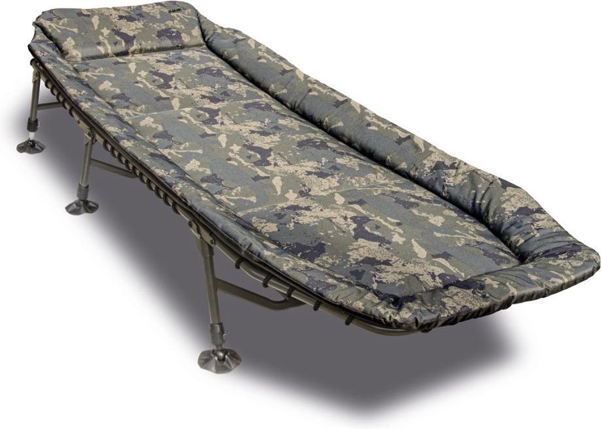 Solar – Undercover – Camouflage – Bedchair – Stretcher – Camouflage – 206 x 77 x 34