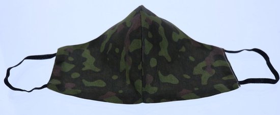 Mondkapje wasbaar - herbruikbaar katoen voor Groen Camouflage