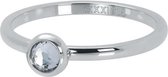 iXXXi Jewelry - Vulring - 1 zirconia white - Zilverkleurig - 2mm - maat 18
