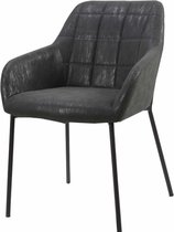 Sortio Home - Eetkamerstoel Origa - Zwart - Stof