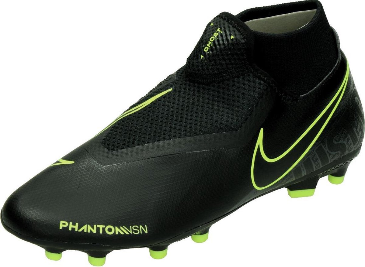 Nike PHANTOM VSN ACADEMY DF FG/MG - Maat: 6.5, Kleur: BLACK/BLACK-VOLT |  bol.com