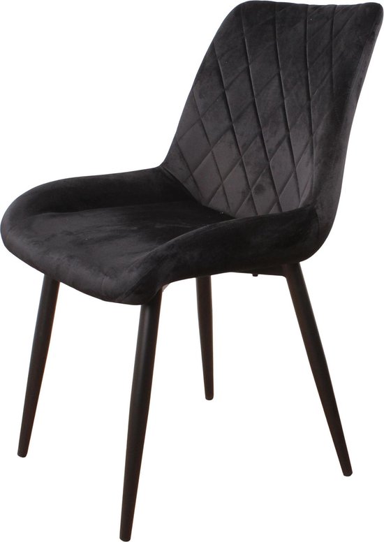 | DS4U® benito eetkamerstoel 2.0 velvet Benito eetkamerstoel 2.0 velours zwart