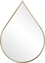 Lifa Living - Moderne Wandspiegel - Goud Metalen Muurspiegel - Vintage Druppel Spiegel - 40,5 x 56 x 1,5 cm - Woonkamer - Slaapkamer - Badkamer - Gang