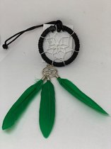 Mini dromenvanger - Indiaanse Dromen Vanger - Dream Catcher Klein - Groen