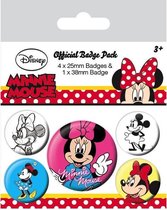 DISNEY - Pack 5 Badges - Minnie Mouse