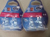 flesspeen bebe confort bib , 0-6 maand silicone 2 stuks