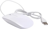 Optical 156 Muis met kabel Bedraad voor notebook, pc, Mac, laptop, computer / Windows – wit
